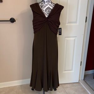NWT Style & Co comfortable stretchy brown dress.
